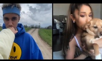En cuarentena: Ariana Grande y Justin Bieber presentaron canción nueva juntos
