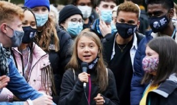 Greta Thunberg calificó la cumbre COP26 como un "festival de lavado verde"