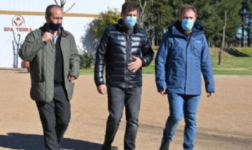Legisladores del FdT desembarcaron en la Quinta Sección con Otermín a la cabeza