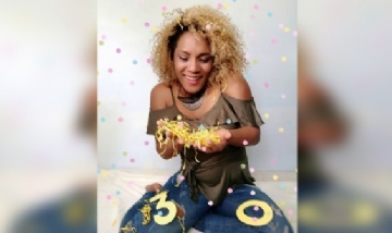 Yanitza festejando sus 30 en Panamá Oeste.