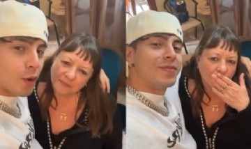 Rusherking fue a comer arroz con pollo a la casa de una fan que lo invitó por redes