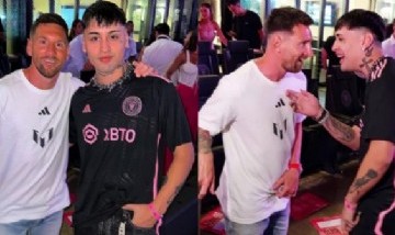 ¡Qué honor! Tiago PZK cantó en la fiesta con la que recibieron a Lionel Messi en Miami