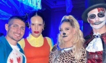 "Tu gatita": Wanda Nara celebró halloween con un divertido disfraz y un tema polémico
