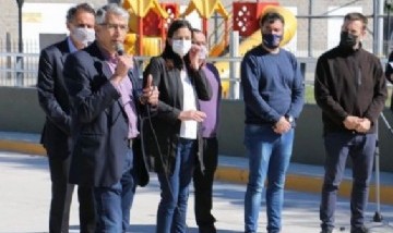 En San Andrés de Giles, Katopodis y Puglelli inauguraron el puente de la calle Belgrano