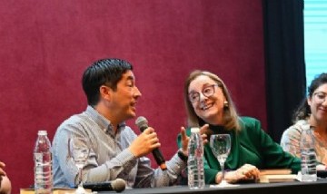 Nardini participó de la presentación del libro sobre Eva Perón junto a Alicia Kirchner