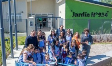 Juan Andreotti y Gabriel Katopodis inauguraron el Jardín de Infantes N°934