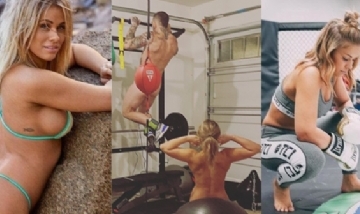 Cuarentena al desnudo: Luchadora de UFC comparte su entrenamiento hogareño sin ropa