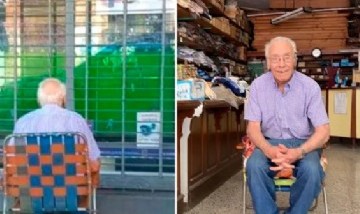 Lanzaron una campaña para ver la final del Mundial junto al jubilado que mira los partidos en la vereda
