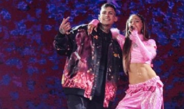 L-Gante volvió a cantar con Tini Stoessel y lanzó una picante frase al final
