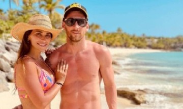 Antonela Roccuzzo publicó una foto donde reveló un tatuaje íntimo de Lionel Messi