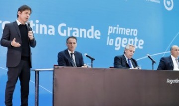 Kicillof participó de la presentación del plan de obras públicas "Argentina Grande"