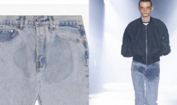 Cómo son los pantalones "manchados de orina" que cuestan 500 euros y se agotaron