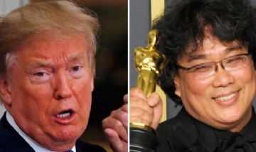 Trump recargado: Criticó el Oscar a la película "Parasite" y se burló de Brad Pitt