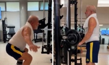 Lula mostró su rutina de gimnasio y afirmó: "Para vivir hasta los 120 años, hacé lo que yo hago"