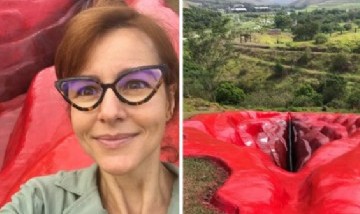 ¡Vagina gigante! La particular escultura que esta causando polémica en Brasil