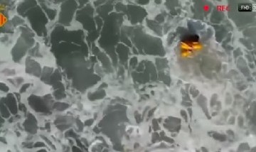 Video: un dron de rescate salvó a un niño de morir ahogado en una playa de España