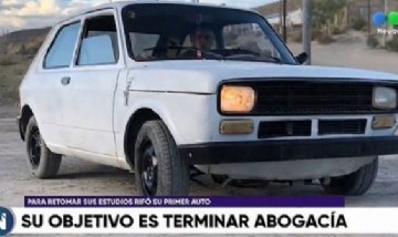 Rifó su auto para terminar la carrera de abogacía en la Universidad Nacional de la Patagonia