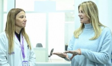 Cañuelas: Marisa Fassi recorrió la nueva sala del Hospital Cuenca Alta donde se está instalando un angiógrafo