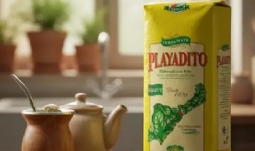 Un joven diseñó una campera con envases de yerba Playadito y mostró cómo la confeccionó en TikTok