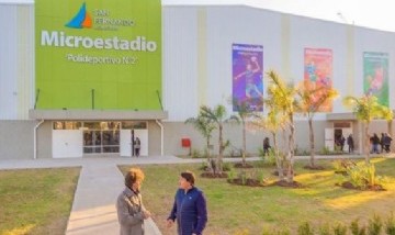 San Fernando: Juan Andreotti inauguró el Microestadio del Polideportivo N°2