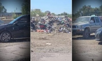 Quería tirar basura en un baldío de Rawson y lo frenó el mismísimo intendente