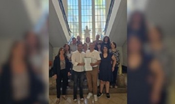 Salto: Camilo Alessandro recibió al rector de la Universidad Nacional de la Patagonia San Juan Bosco