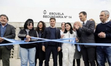Kicillof inauguró el edificio escolar 263 de su gestión y apuntó contra el ajuste de Milei