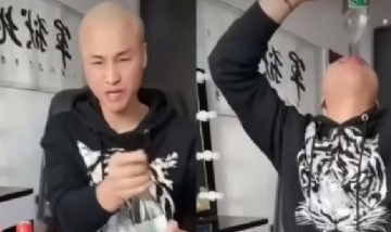 Video: un influencer chino murió por tomar licor durante transmisión en vivo de Tik Tok