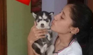 Kenlymar y su cachorro Husky desde Antímano, Venezuela.
