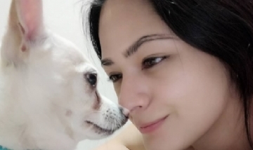 Ana Clara y Rocky juntos en Monterrey, México.