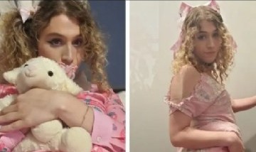 Increíble: una mujer de 28 años vive como bebé, usa pañales y chupetes