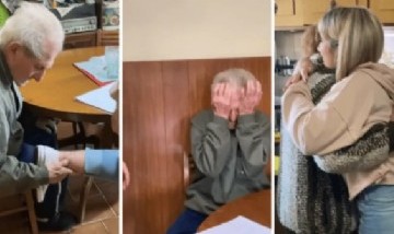 Mirá la conmovedora reacción de unos abuelos al ver que su nieta se tatuó sus nombres