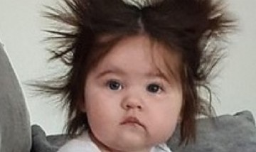 La pequeña niña que se volvió viral en las redes por su espectacular cabello