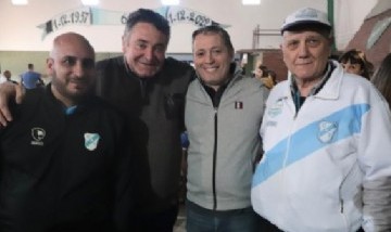 Fernando Gray compartió un almuerzo con la Peña de Esteban Echeverría Federico Crivelli