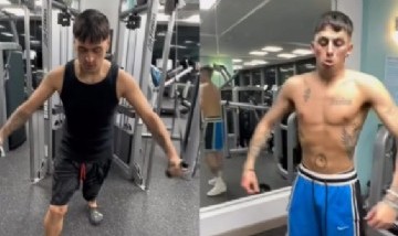 Tiago PZK y Khea se mostraron en una faceta diferente y fueron al gimnasio juntos