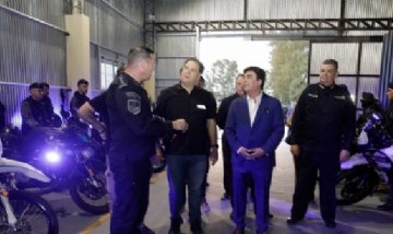 Espinoza y Alonso inauguraron una base de fuerzas especiales en Ramos Mejía