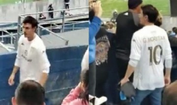 Roberto García Moritán fue a alentar a Racing pero un detalle en su camiseta causó indignación
