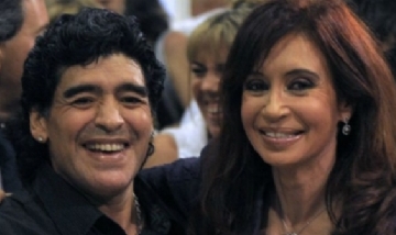 La hermana de Cristina Fernández hizo llorar a Diego Maradona