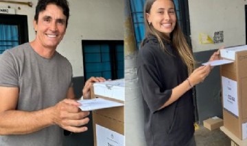 Sebastián Estevanez compartió las imágenes del primer sufragio de su hija Francesca