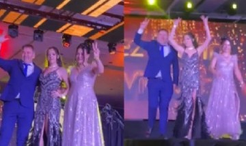 Una egresada entró a su recepción con la Marcha Peronista y el gesto de la "V", y se volvió viral