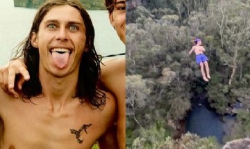 Joven australiano sufre graves heridas tras intentar salto mortal récord en cascada de 42,5 metros