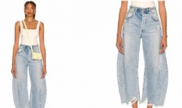 Los jeans herradura reemplazarán a los baggy jeans esta temporada: conocelos