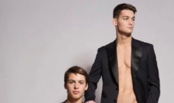 Los hijos de Valeria Mazza, Benicio y Tiziano Gravier, debutaron como modelos
