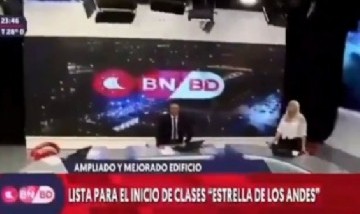 Fuerte sismo en San Juan: así se vivió en vivo en un noticiero que estaba al aire