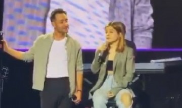 La hija de Agustina Cherri y Gastón Pauls cantó en vivo con Luciano Pereyra