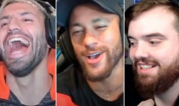 El particular cruce entre el Kun Agüero, Neymar y un streamer español en una partida de Among Us
