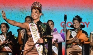 Olivia Chretien fue coronada como la nueva reina vendimial de Godoy Cruz