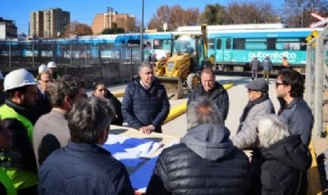 Avanza el nuevo paso bajo nivel del tren Sarmiento que beneficiará a vecinos de Liniers y Villa Luro