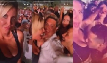 La descontrolada noche de Wanda Nara en Ibiza:"¡Borralo, borralo!"