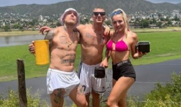 ¡Tres gotas de agua!: El Polaco mostró a sus hermanos y sorprendió con su parecido